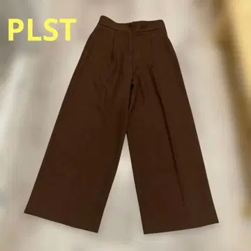 PLST 플라스테 브라운 하이웨스트 와이드 팬츠 S 사이즈