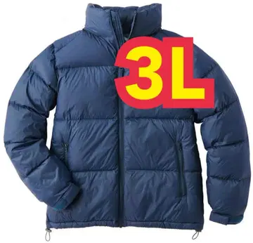 새상품 워크맨 워셔블 퓨전 다운 스탠드 블루종 네이비 3L