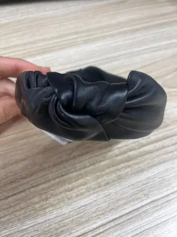 [ 미사용 새상품 ] CA4LA 블랙 머리띠 택 포함