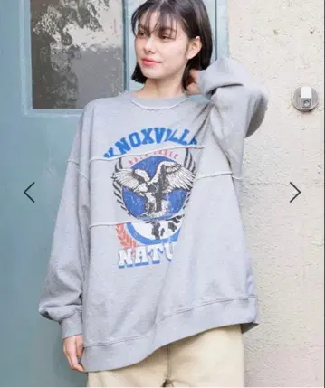 니코앤드 파우더 블리치 로고 풀오버