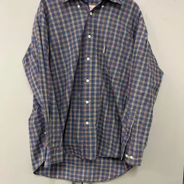 체크 무늬 긴팔 셔츠