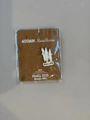 오사카 간사이 만박 2025 북유럽관 한정판 핀 배지 니요로니요로