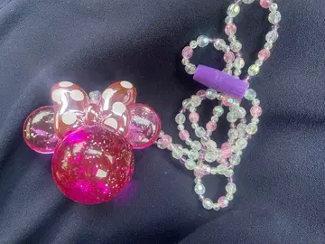 미니 마우스 목걸이 핑크