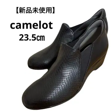 [ 미사용 새상품 ] camelot 캐메롯 블랙 슬립온 부티