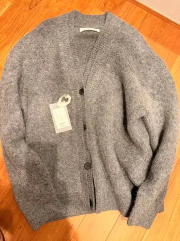 todayful Brashed Vneck Cardigan 그레이 새상품급