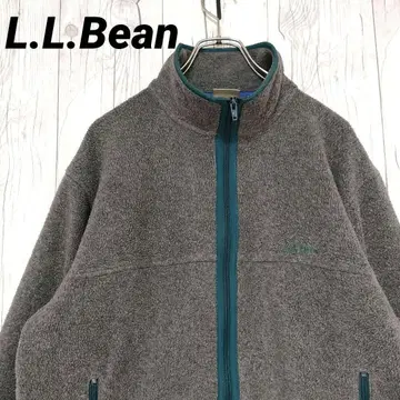 엘엘빈 플리스 자켓 풀 집업 자수 로고 80s 빈티지