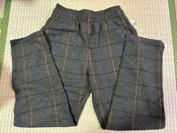 [ Cookman ] 울 체크 셰프 팬츠 테이퍼드 이지 팬츠