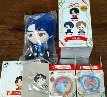 미세스 복권 와카이 봉제 인형 메탈 참 아크릴 참 2개 세트