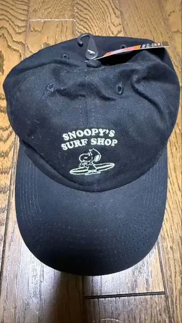 미사용 새상품 SNOOPY'S SURF SHOP 블랙 캡