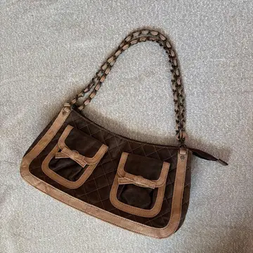 y2k 페어리 그런지 모리걸 리본 퀼팅 체인 백