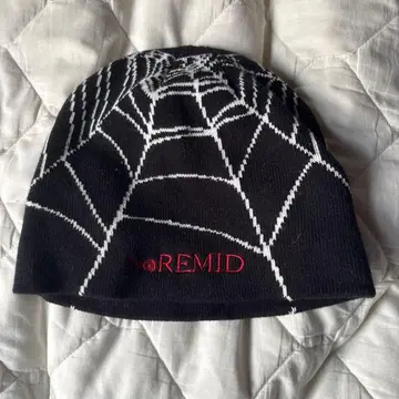 REMID 거미줄 패턴 니트 모자