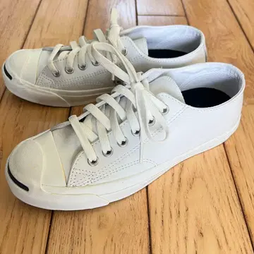 Jack Purcell 가죽 화이트 스니커즈