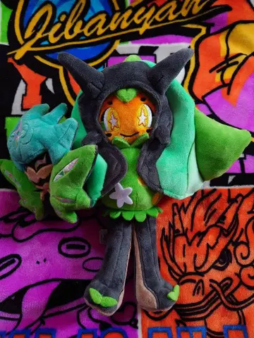 포켓몬 센터 오가폰 녹색의 가면 봉제 인형