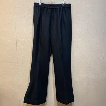 L'essage 슬랙스 와이드 팬츠 슬릿 울 소재