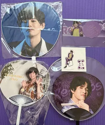 리모트 호스트 리모호스 오노 사토시 부채 아크릴 스탠드 티켓 홀더 세트