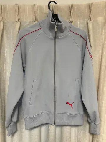 Puma 라이트 그레이 집업 저지