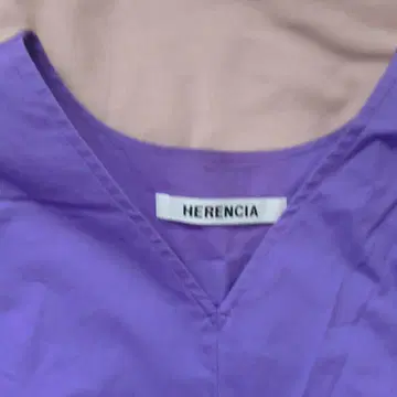 HERENCIA 헤렌시아 보라색 긴팔 롱 원피스 퍼플