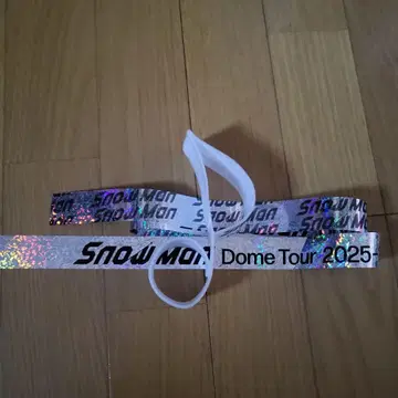 SnowMan LIVE TOUR ON 후쿠오카 공연 은색 테이프 음표