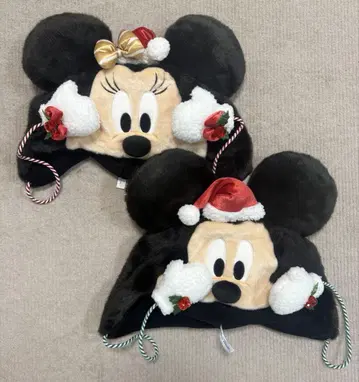 [택 포함 새상품] 디즈니 크리스마스 팬캡 미키 미니