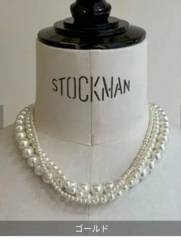 anana 마그넷 3단 펄 목걸이