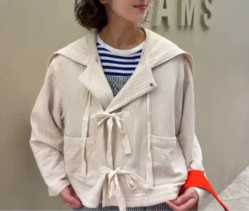 빔즈 보이 코튼 밀리터리 후드 자켓