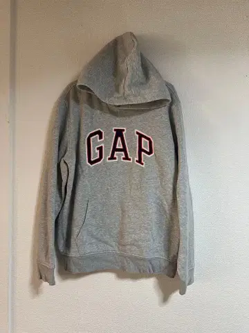 GAP 그레이 로고 후드티 L 사이즈