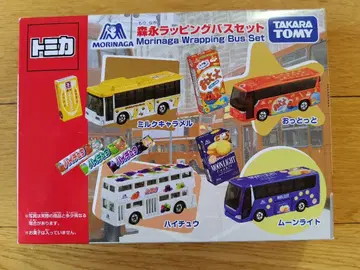 토미카 [ 모리나가 랩핑 버스 세트 ]