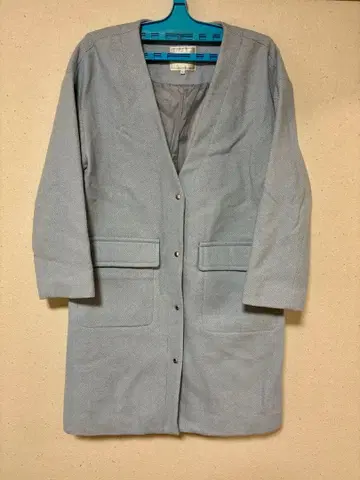 골든 베어 코트 헤링본 코트 미사용 스카이블루 코트