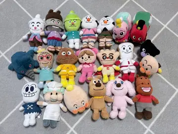 호빵맨 캐릭터 봉제 인형 세트 21개