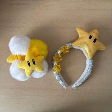 유니버설 스튜디오 재팬 마리오 스타 머리띠 팔찌