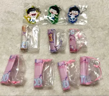 오소마츠 6쌍둥이 캡슐 러버 키링 애니멀 파자마 가랜드 컬렉션