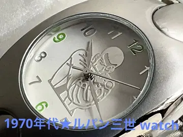 약간 고급 사양의 루팡 3세 watch 1970년대 빈티지 작동 OK