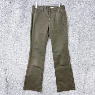 3410 아쉬 아쉬 치노 팬츠 M 카키 면 혼방 슬림 레그 캐주얼