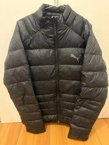 PUMA 블랙 검정 다운 자켓 사이즈 L 푸마