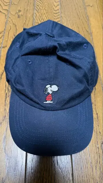 OUTDOOR 스누피 자수 네이비 캡