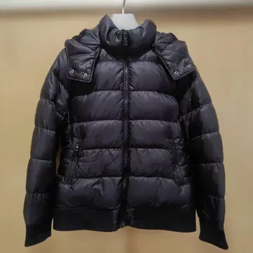 XL 사이즈 유니클로 후드 다운 자켓 블랙