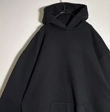 RUSSELL ATHLETIC 무지 속기모 블랙 후드티