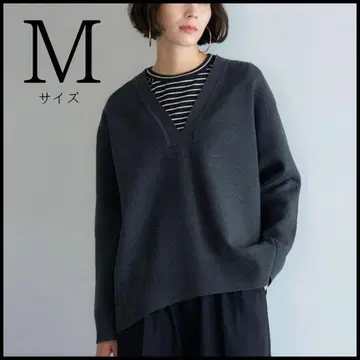 [안피로] 컨디션 최상 스펀지 니트 딥넥 워셔블 M 2024AW