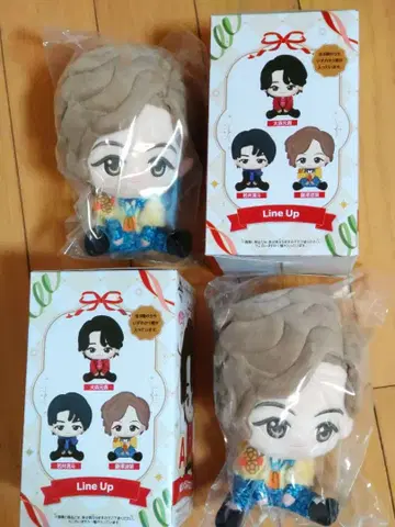 미세스 복권 후지사와 봉제 인형 마스코트 2개 세트 미사용