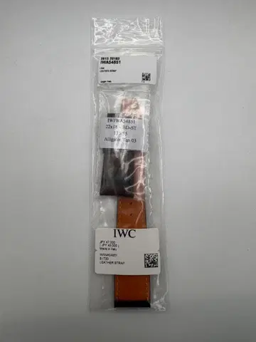 [ 미사용 새상품 ] IWC 브라운 가죽 벨트 22mm 18mm