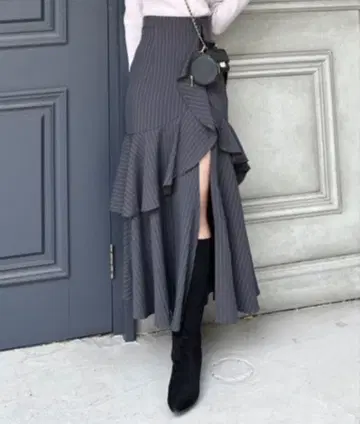 rienda 프릴 슬릿 하이웨스트 스커트 숏팬츠