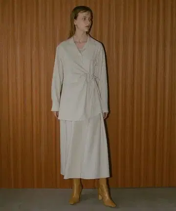 [ MANOF ] WRAP SHIRTS ONEPIECE 랩 셔츠 원피스