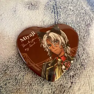 악마 집사와 블랙 고양이 미야지 하트 캔뱃지