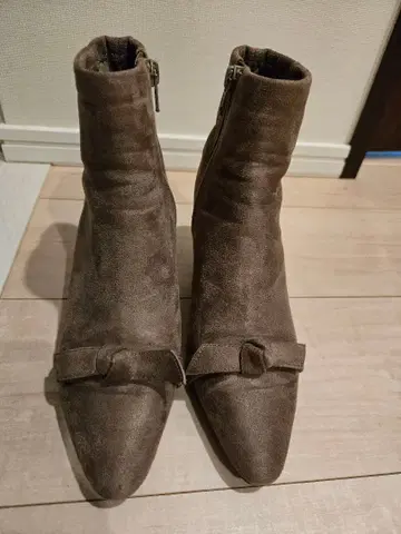 6cm 프론트 리본 숏부츠