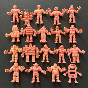 근육맨 지우개 (당시 물건) 파트 5 모음 총 19체 풀 컴프