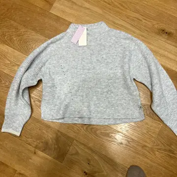 새상품 [세탁 가능] 포근한 울 혼방 보틀넥 니트 라이트 그레이