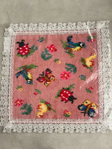 친자와 레이스 x 페이러 콜라보 하이 레이스 부착 손수건 새상품