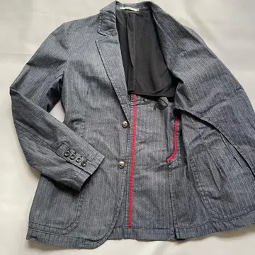 GAS 가스 데님 테일러드 자켓 자수