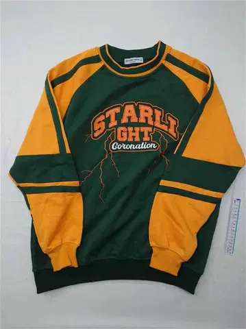 엘프릭에덴 스타디움 로고 맨투맨 그린 계열 오렌지 계열 남성용 L