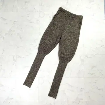 새상품급 BACCA 울 믹스 니트 팬츠 브라운 사이즈 38*LD55